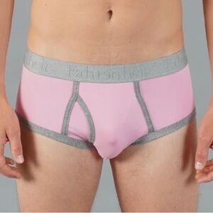 Men’s Fahrenheit pink large brief underwear Italian